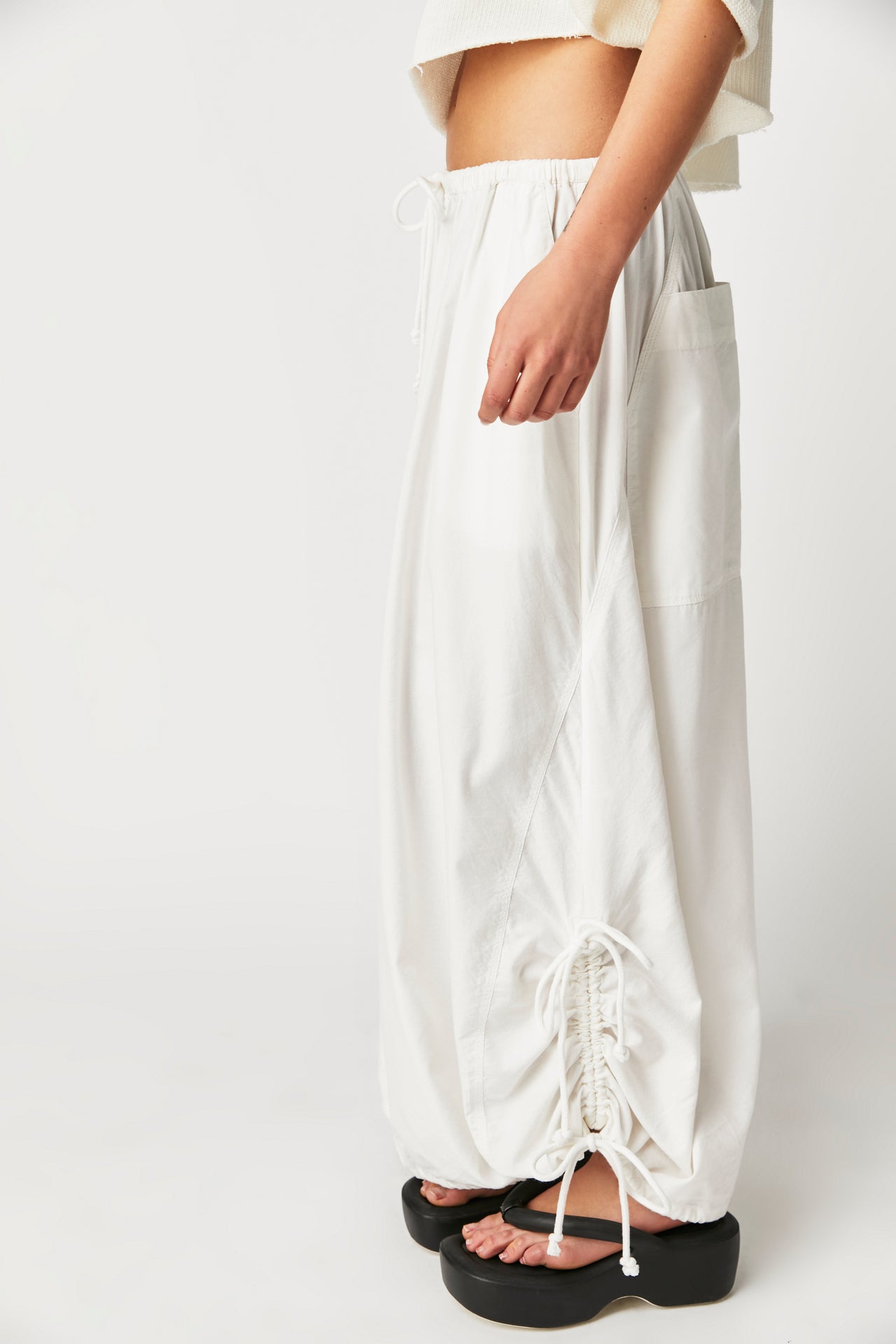 Picture Perfect Parachute Optic White 2, Maxi Skirt by Free People | LIT Boutique