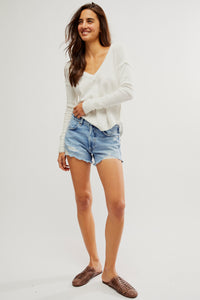 Thumbnail for Now or Never Denim Short Moon Child, Denim Shorts by Free People | LIT Boutique