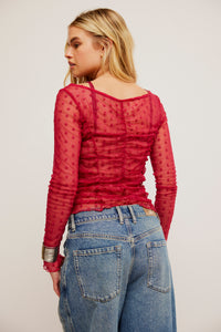 Thumbnail for Most Likely Layering Top Glass Roses, Long Blouse by Free People | LIT Boutique