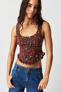 Thumbnail for Melanie Tank Strawberry Combo, Tank Blouse by Free People | LIT Boutique