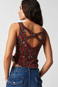 Thumbnail for Melanie Tank Strawberry Combo, Tank Blouse by Free People | LIT Boutique