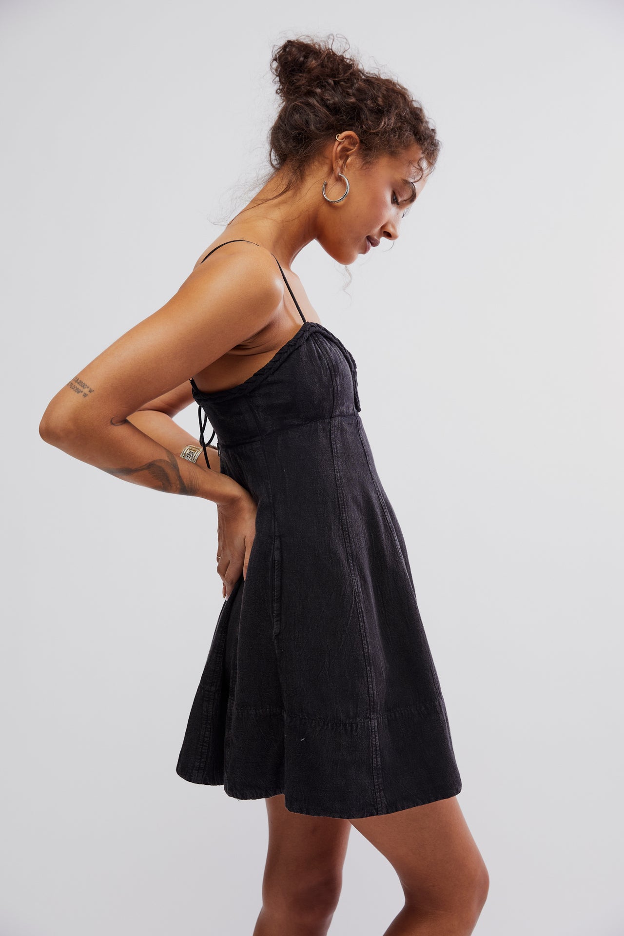 Altura Mini Dress Black, Mini Dress by Free People | LIT Boutique