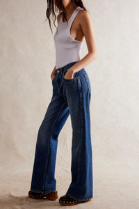 Thumbnail for Expert Advice Flare Seabrushed, Flare Denim by Free People | LIT Boutique