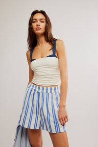 Thumbnail for 2 Tone Tank White Combo, Tank Blouse by Free People | LIT Boutique