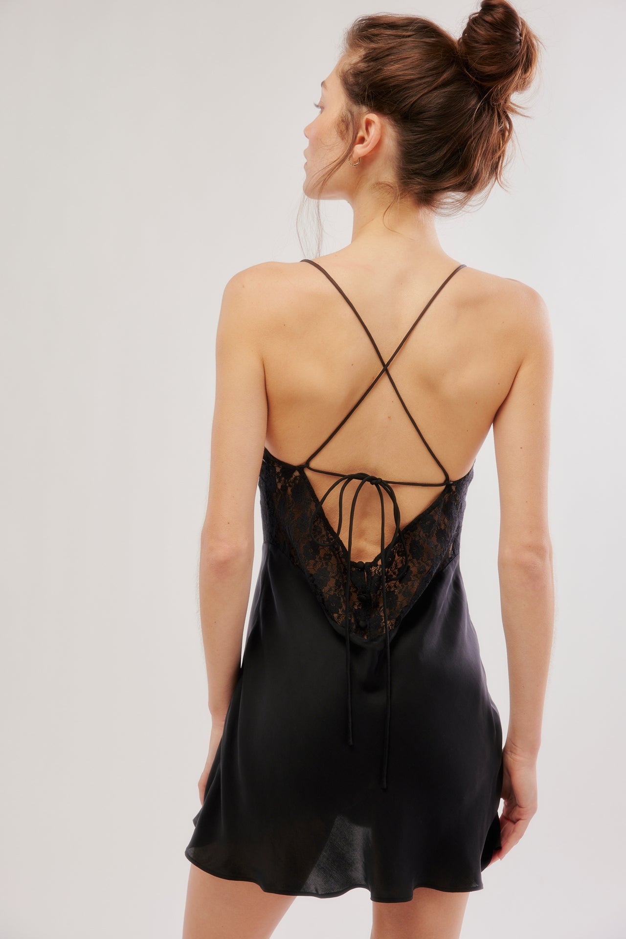 New Love Mini Slip Black, Mini Dress by Free People | LIT Boutique