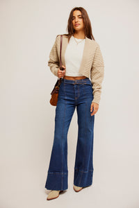 Thumbnail for Ryla A Line Jean Dreamscape Blue, Flare Denim by Free People | LIT Boutique