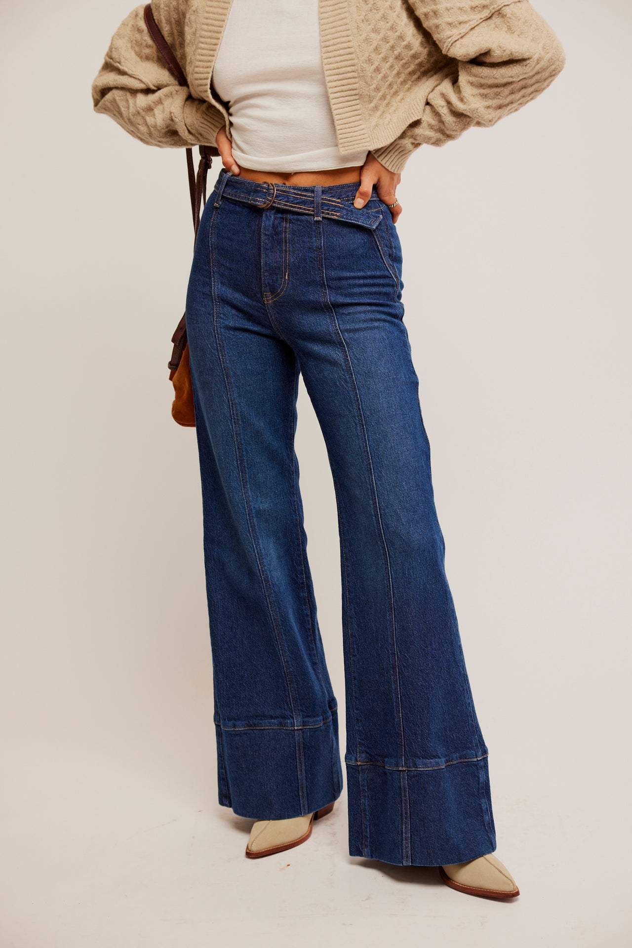 Ryla A Line Jean Dreamscape Blue, Flare Denim by Free People | LIT Boutique