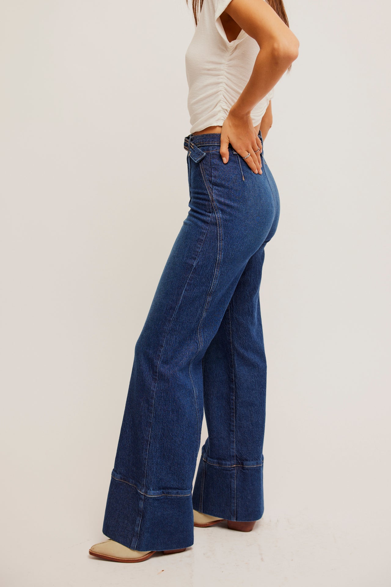 Ryla A Line Jean Dreamscape Blue, Flare Denim by Free People | LIT Boutique