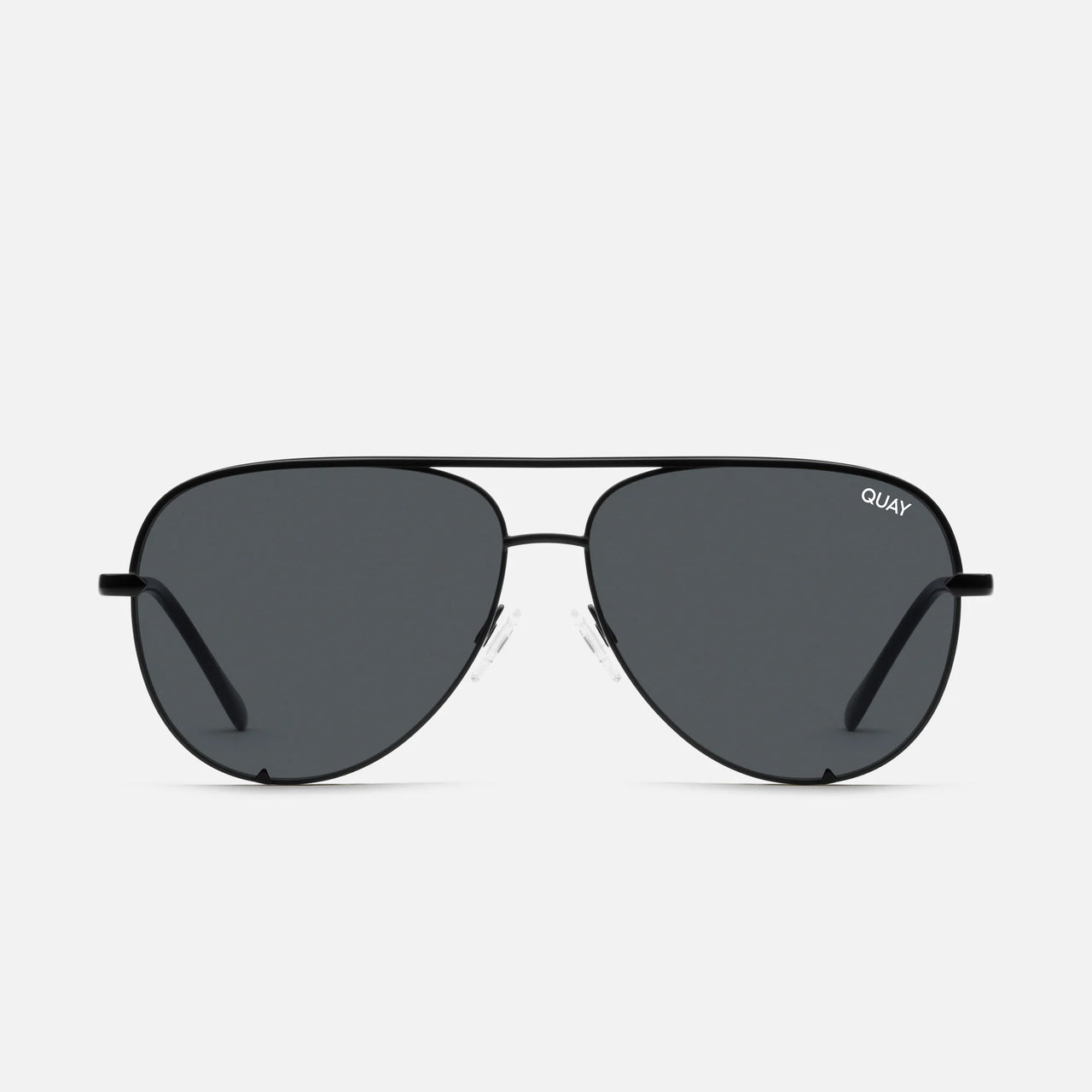 High Key Extra Large Black Smoke Polarized Sunglasses, Sunglasses by Quay | LIT Boutique
