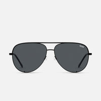 Thumbnail for High Key Extra Large Black Smoke Polarized Sunglasses, Sunglasses by Quay | LIT Boutique