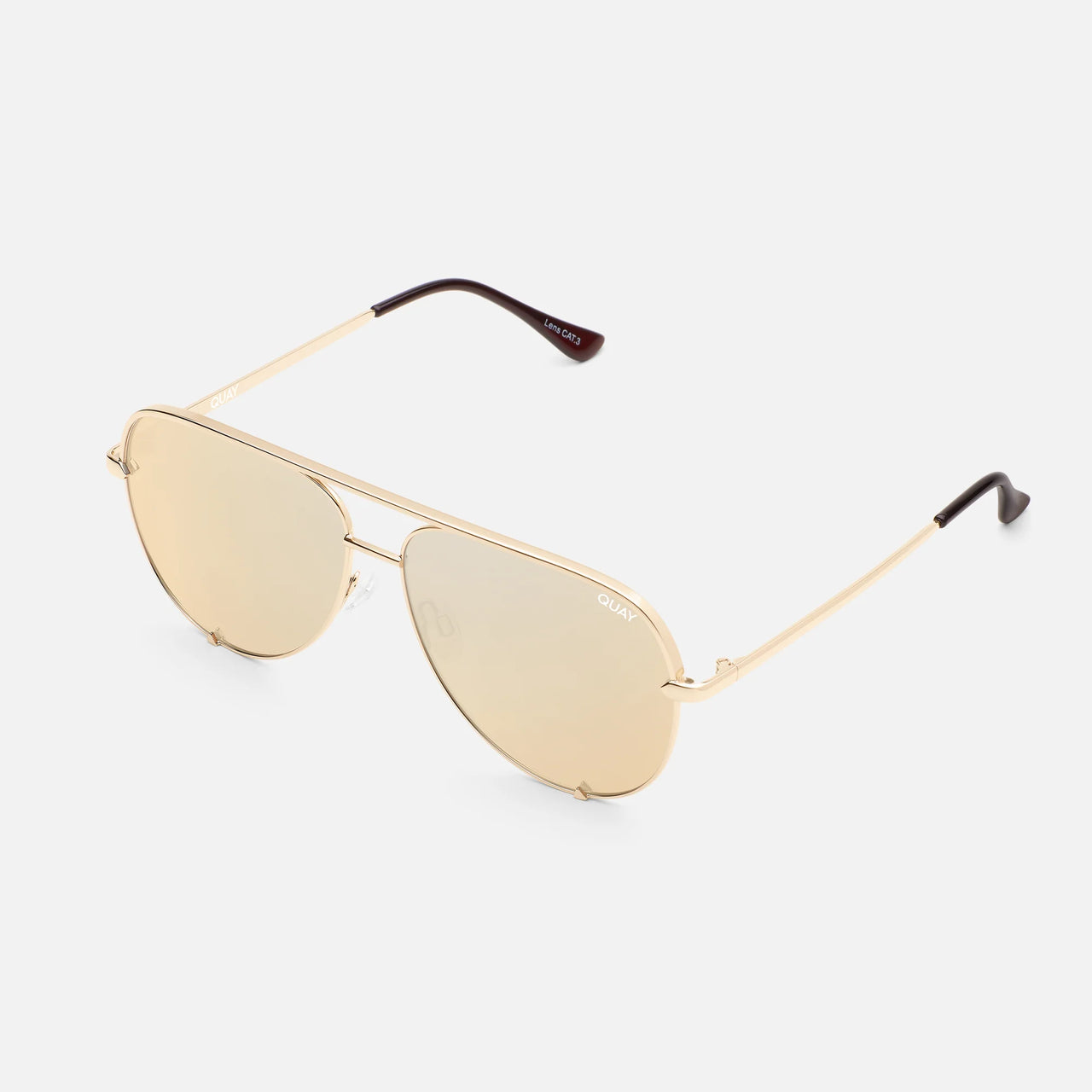 High Key Gold / Gold Polarized Lens, Sunglass Acc by Quay | LIT Boutique