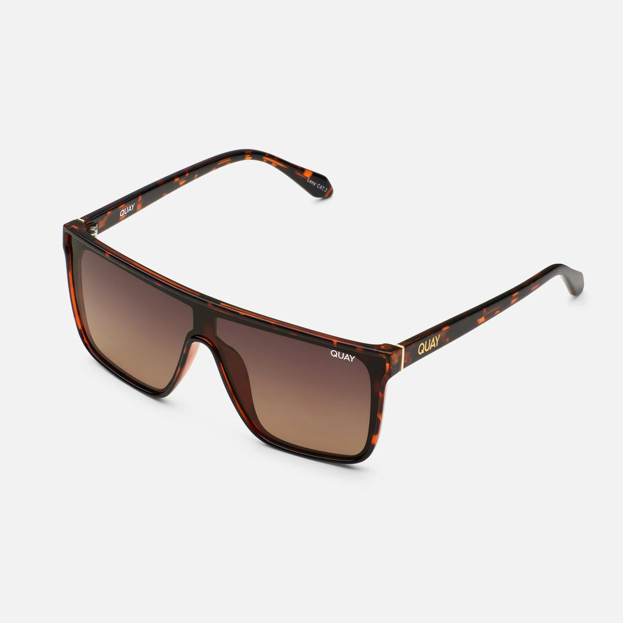 Nightfall Oversized Tortoise/Brown Polarized, Sunglasses by Quay | LIT Boutique