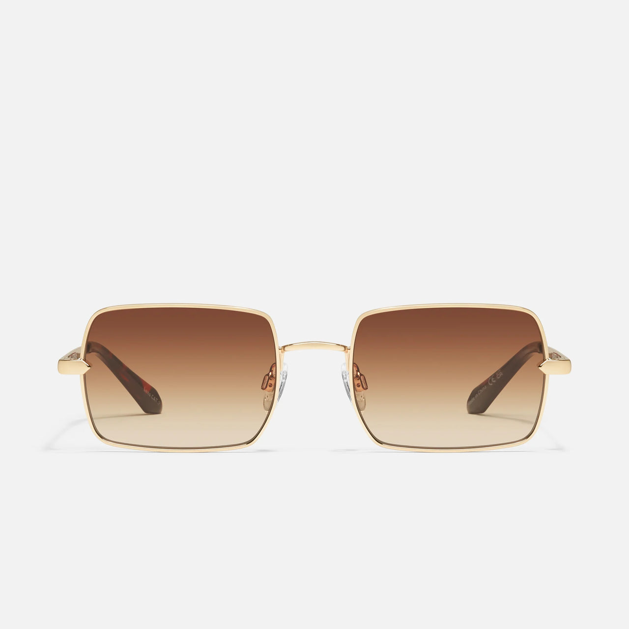 TTYL Gold/Brown Sunglasses, Sunglass Acc by Quay | LIT Boutique