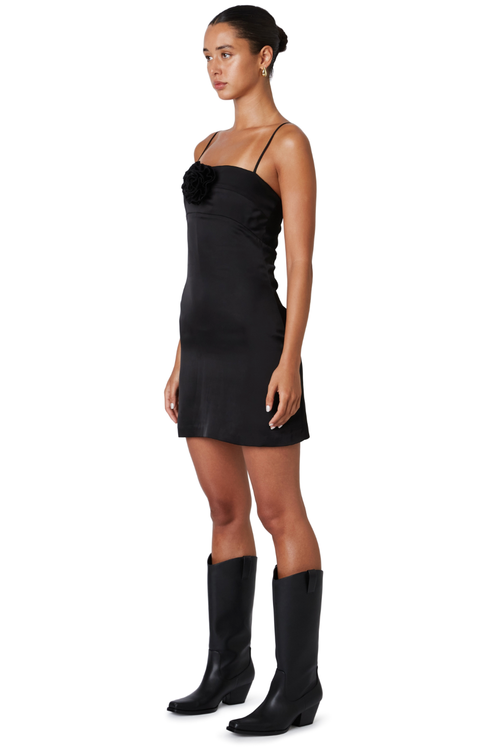 Rosa Mini Dress Black, Mini Dress by Nia | LIT Boutique