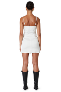 Thumbnail for Rosa Mini Dress White/ Pearl, Mini Dress by Nia | LIT Boutique