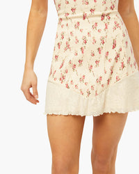 Thumbnail for Lace Peplum Corset Mini Dress Antique White, Mini Dress by We Wore What | LIT Boutique