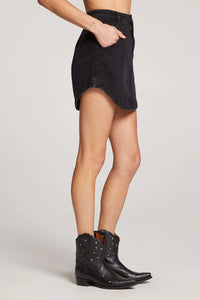 Thumbnail for Elisia Mini Skirt Washed Black