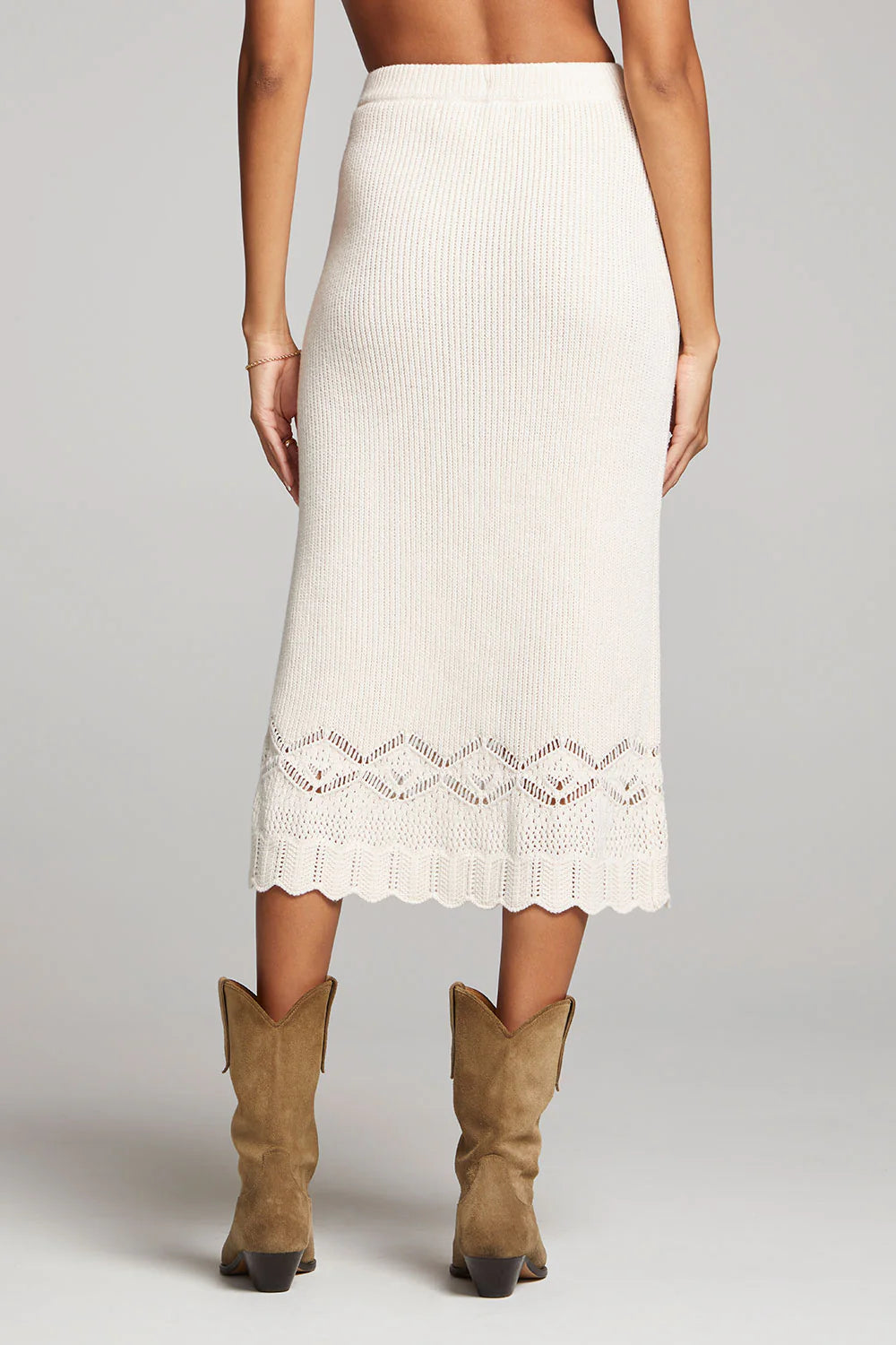 Suzi Midi Skirt Cream, Midi Skirt by Saltwater Luxe | LIT Boutique