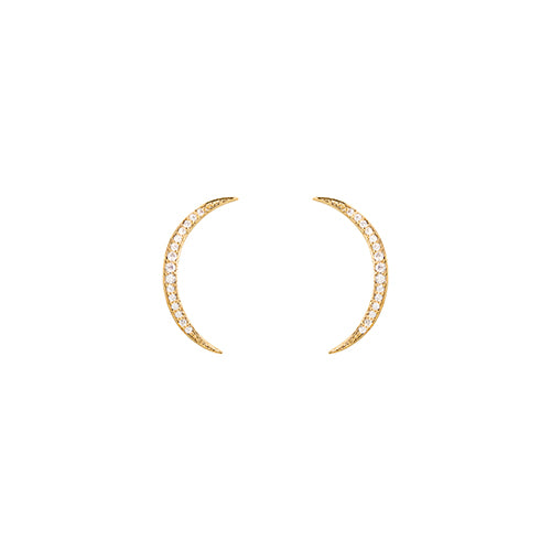 14k gold dipped crescent earring,  by Secret Box | LIT Boutique