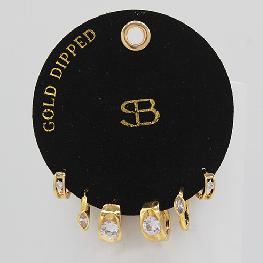 Gold Dipped Diamond S Hoop,  by Secret Box | LIT Boutique