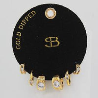 Thumbnail for Gold Dipped Diamond M Hoop,  by Secret Box | LIT Boutique
