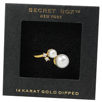 Thumbnail for 14k gold dipped pearl adjustible ring,  by Secret Box | LIT Boutique