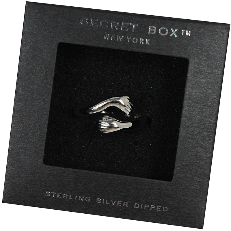 Silver dipped arm hug ring (size adjustible),  by Secret Box | LIT Boutique