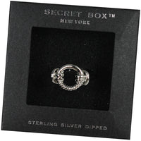 Thumbnail for Silver dipped link ring(size adjustable),  by Secret Box | LIT Boutique