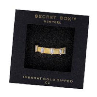 Thumbnail for 14K Gold Dipped Baguette CZ Ring, Clothing Accessories by Secret Box | LIT Boutique