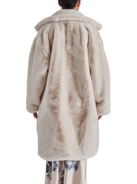 Thumbnail for Emery Oversized Faux Fur Coat Beige, Coat Jacket by Steve Madden | LIT Boutique