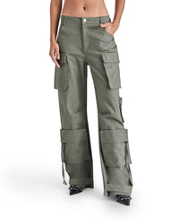 Thumbnail for Duo Cargo Pant Olive, Pant Bottom by Steve Madden | LIT Boutique
