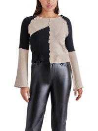 Thumbnail for Rylee Asymmetrical Colorblock Sweater, Sweater by Steve Madden | LIT Boutique