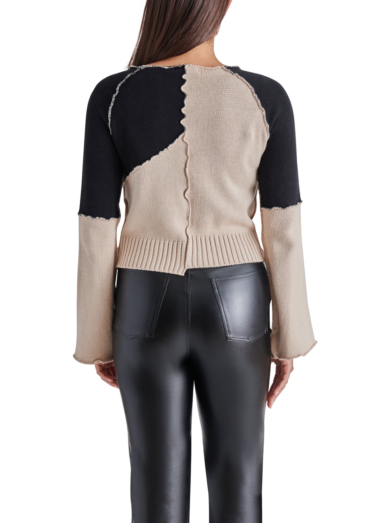 Rylee Asymmetrical Colorblock Sweater, Sweater by Steve Madden | LIT Boutique