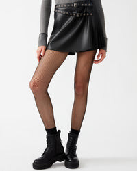 Thumbnail for Savina Vegan Leather Skort, Mini Skirt by Steve Madden | LIT Boutique
