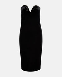 Thumbnail for Charlene Dress Black, Midi Dress by Steve Madden | LIT Boutique