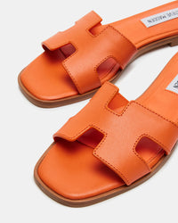 Thumbnail for Hadyn Shoe Orange Leather, Flat Shoe by Steve Madden | LIT Boutique