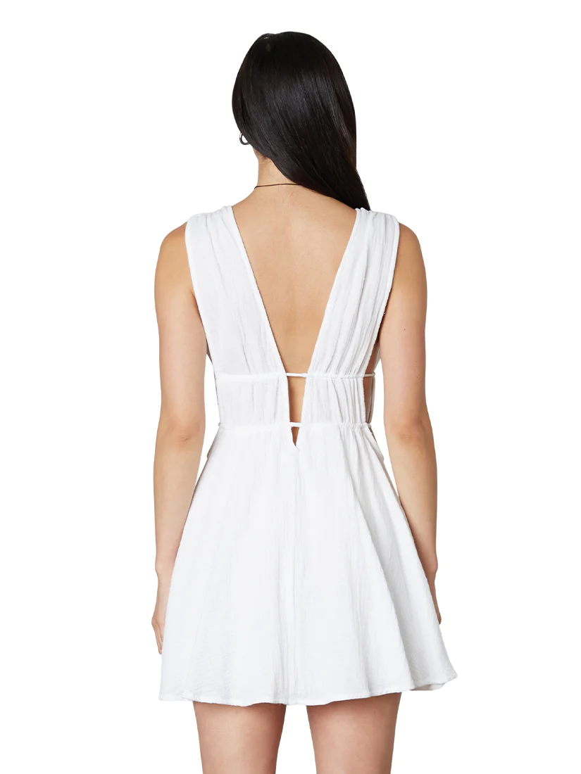 Sardinia White Mini Dress, Mini Dress by NIA | LIT Boutique