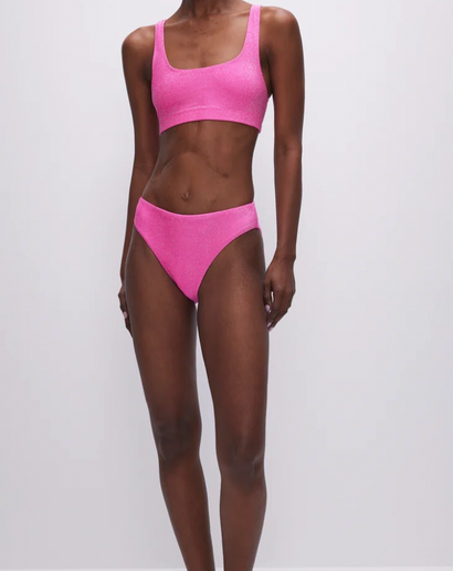 V-Neck Hardware One-Piece Swimsuit