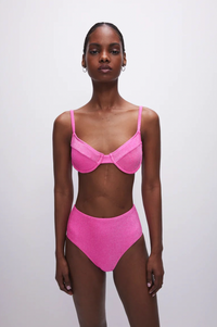 Thumbnail for Sparkle Demi Top Pink, Swim by Good American | LIT Boutique