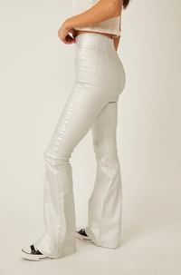 Thumbnail for Jayde Metallic Flare Pant, Pant Bottom by Free People | LIT Boutique
