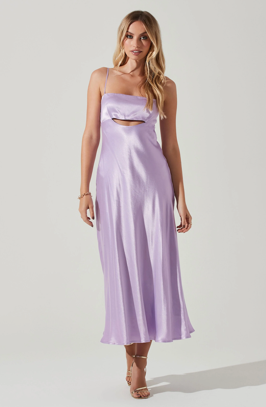 Bellerose Midi Dress Lavender, Dress by ASTR | LIT Boutique