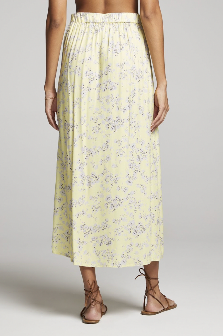 Narissa Skirt Yellow, Midi Skirt by Saltwater Luxe | LIT Boutique