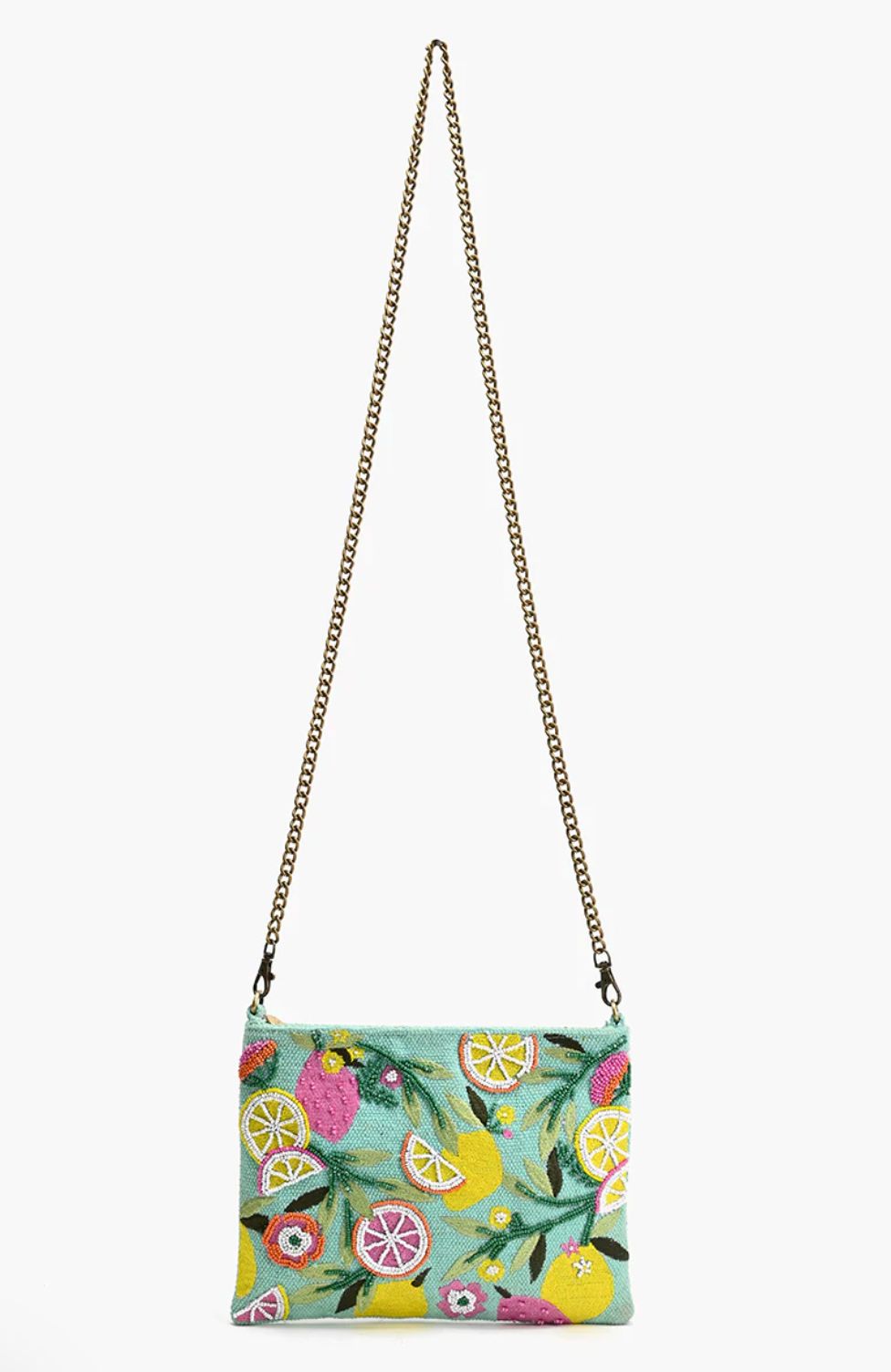 Citrus Blueberry Infusion Clutch Teal, Daytime Bag by America and Beyond | LIT Boutique