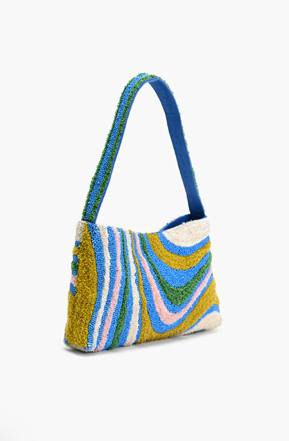 Oceanic Wavefoam Shoulder Bag Blue, Daytime Bag by America and Beyond | LIT Boutique