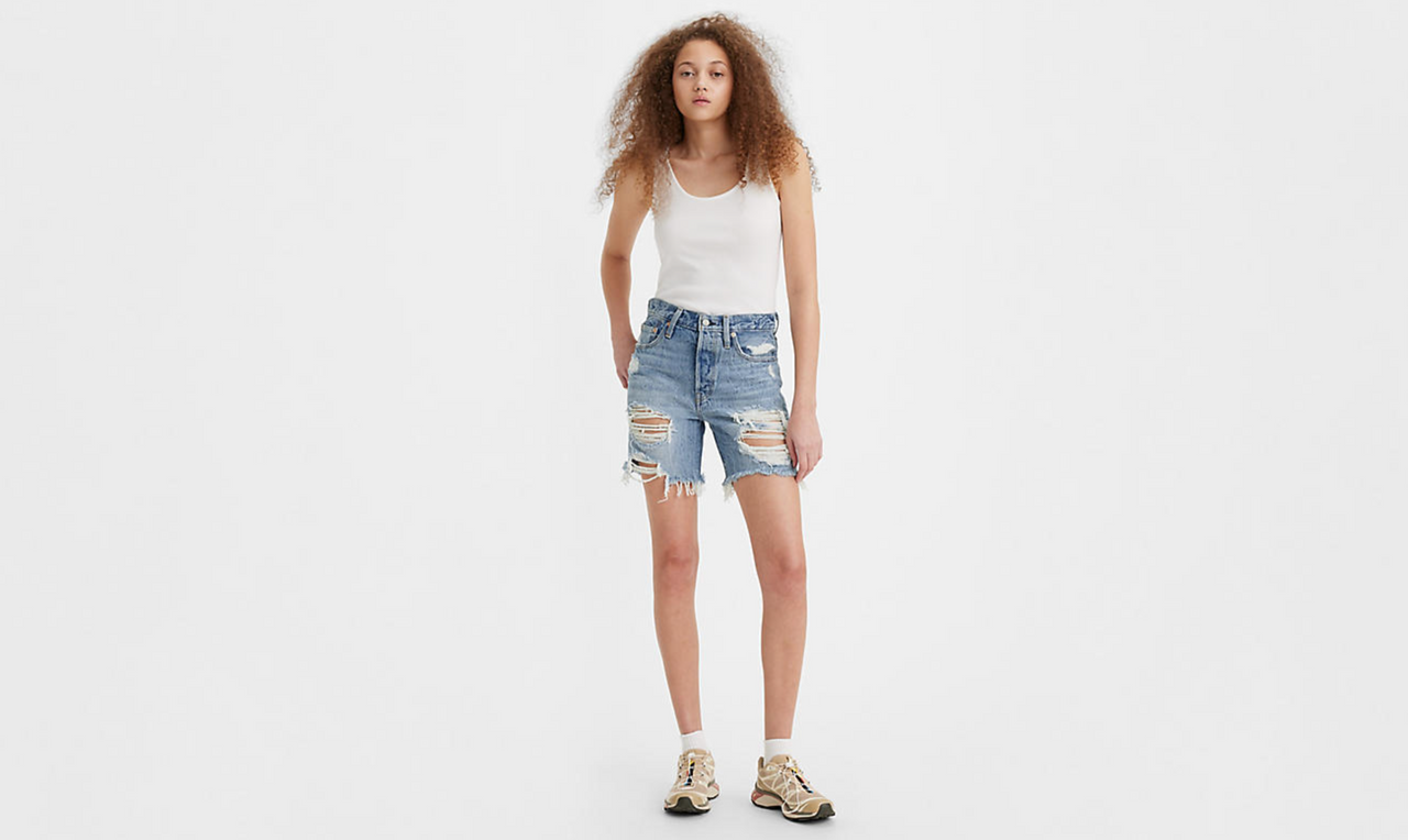 501 Mid Thigh Short Camp Point, Denim Shorts by Levi | LIT Boutique