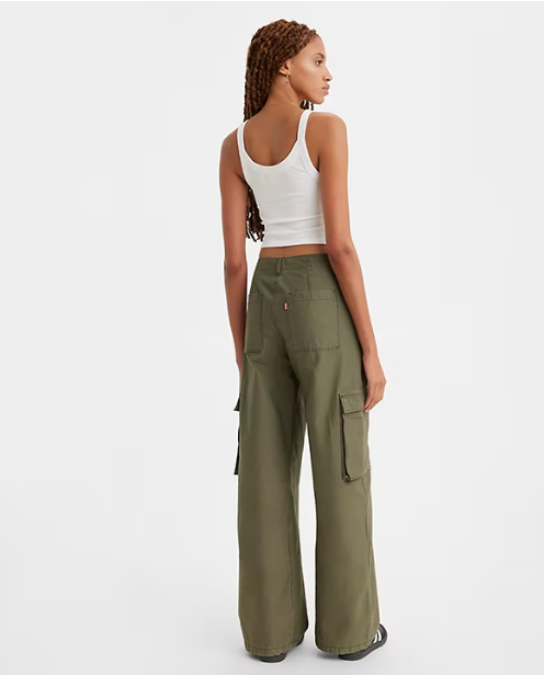 Baggy Cargo Olive Night, Pant Bottom by Levi | LIT Boutique