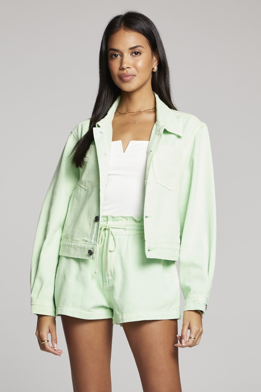 Dahlia Jacket Green, Jacket by Saltwater Luxe | LIT Boutique