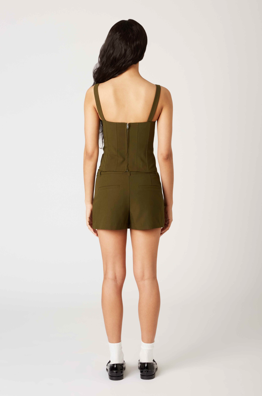 Ariel Skort Khaki, Mini Skirt by NIA | LIT Boutique