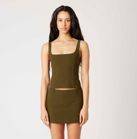 Thumbnail for Serenity Top Khaki, Tank Tee by NIA | LIT Boutique