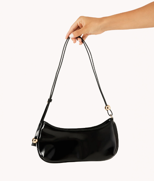 Rosabelle Shoulder Bag - Black Shine, Evening Bag by Billini | LIT Boutique